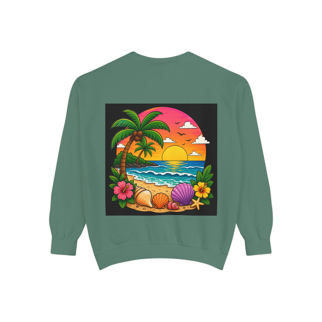Vacation Vibes Sweatshirt — "Work Can Wait, Vacation Can't" Beach Resort Pullover