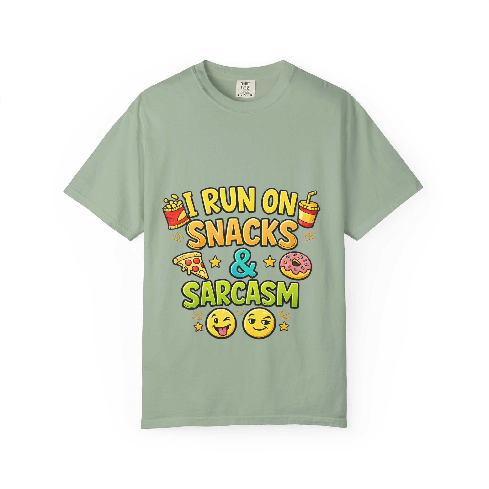 I Run on Snacks & Sarcasm T-Shirt