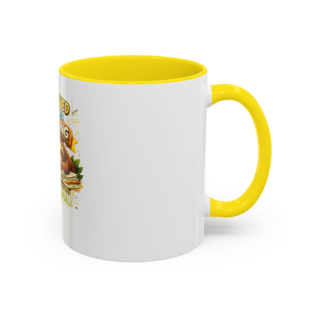 I Survived Another Meeting Coffee Mug — Funny Sloth Work Humor Mug (11/15oz)