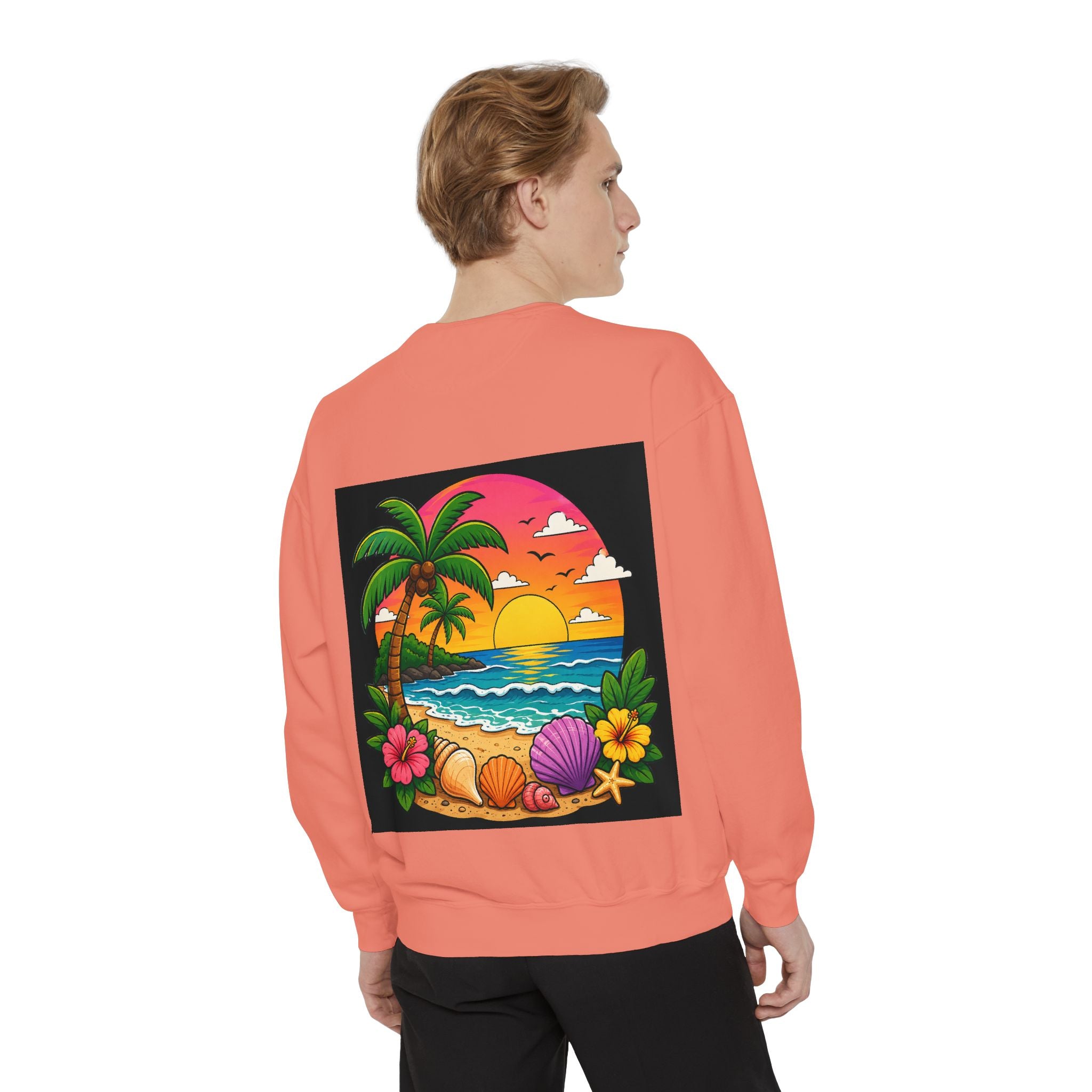 Vacation Vibes Sweatshirt — "Work Can Wait, Vacation Can't" Beach Resort Pullover