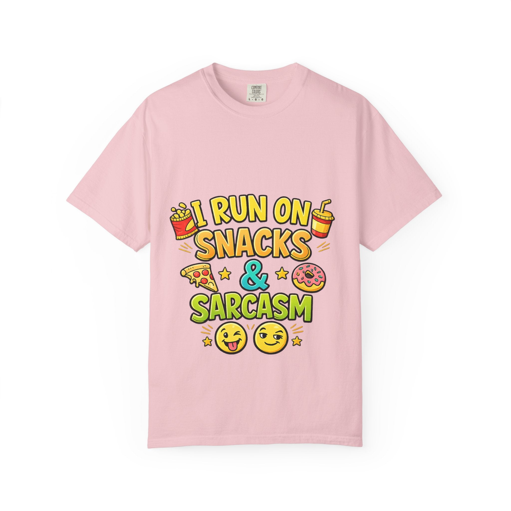 I Run on Snacks & Sarcasm T-Shirt