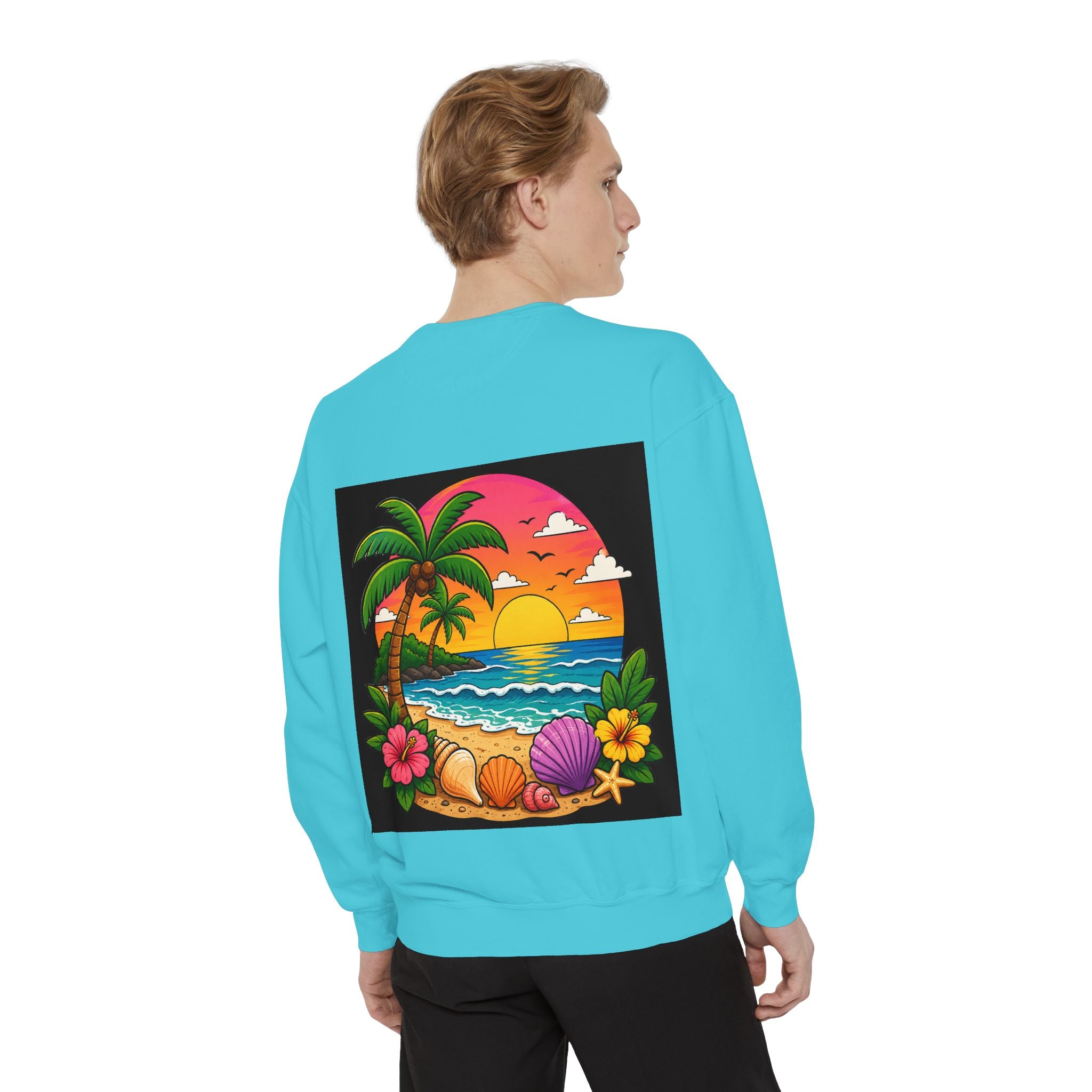 Vacation Vibes Sweatshirt — "Work Can Wait, Vacation Can't" Beach Resort Pullover