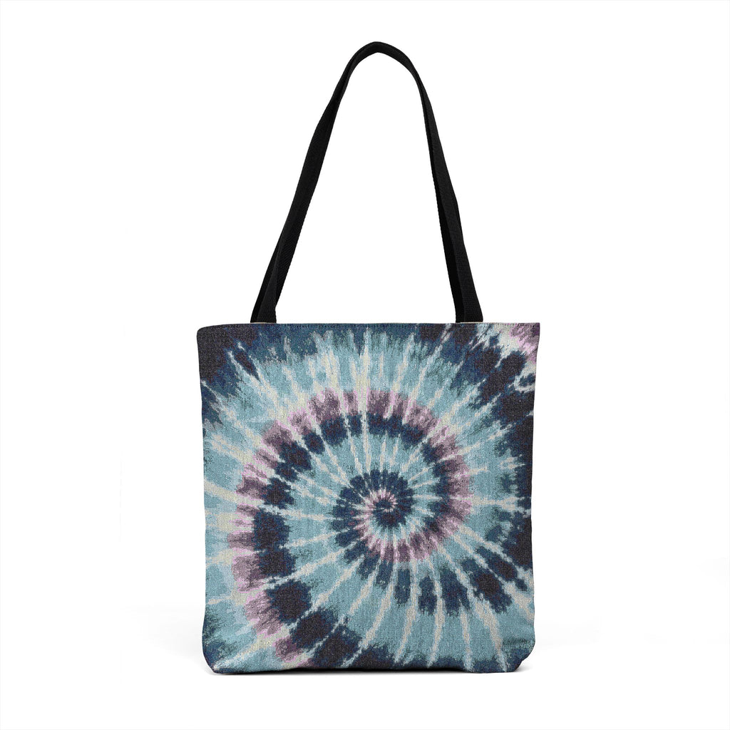 Spiral Tie-Dye Woven Tote Bag – Boho Beach Market Tote