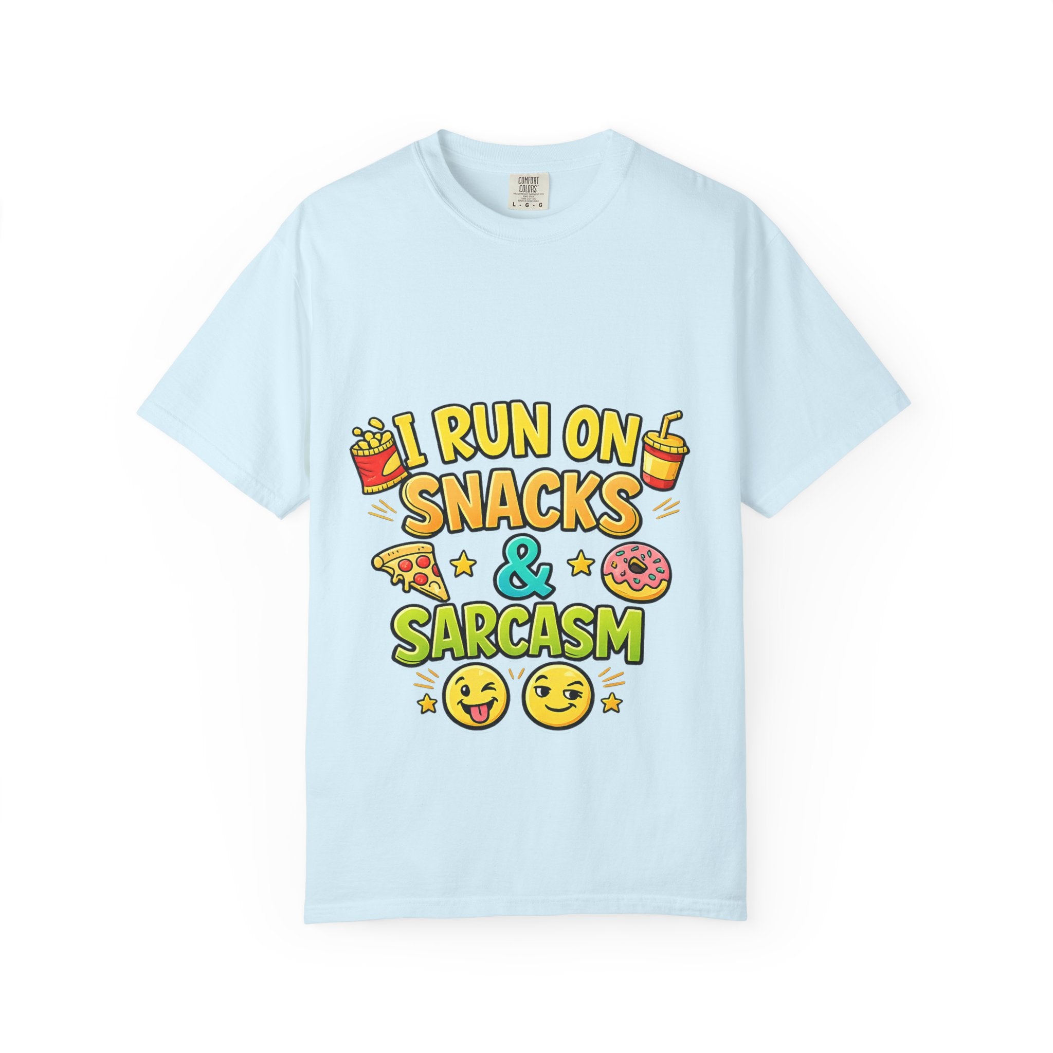 I Run on Snacks & Sarcasm T-Shirt