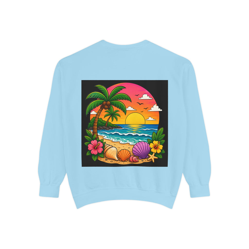 Vacation Vibes Sweatshirt — "Work Can Wait, Vacation Can't" Beach Resort Pullover