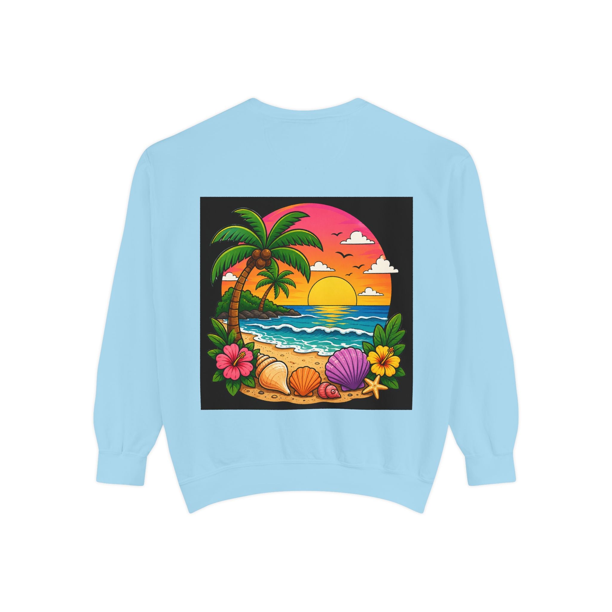 Vacation Vibes Sweatshirt — "Work Can Wait, Vacation Can't" Beach Resort Pullover