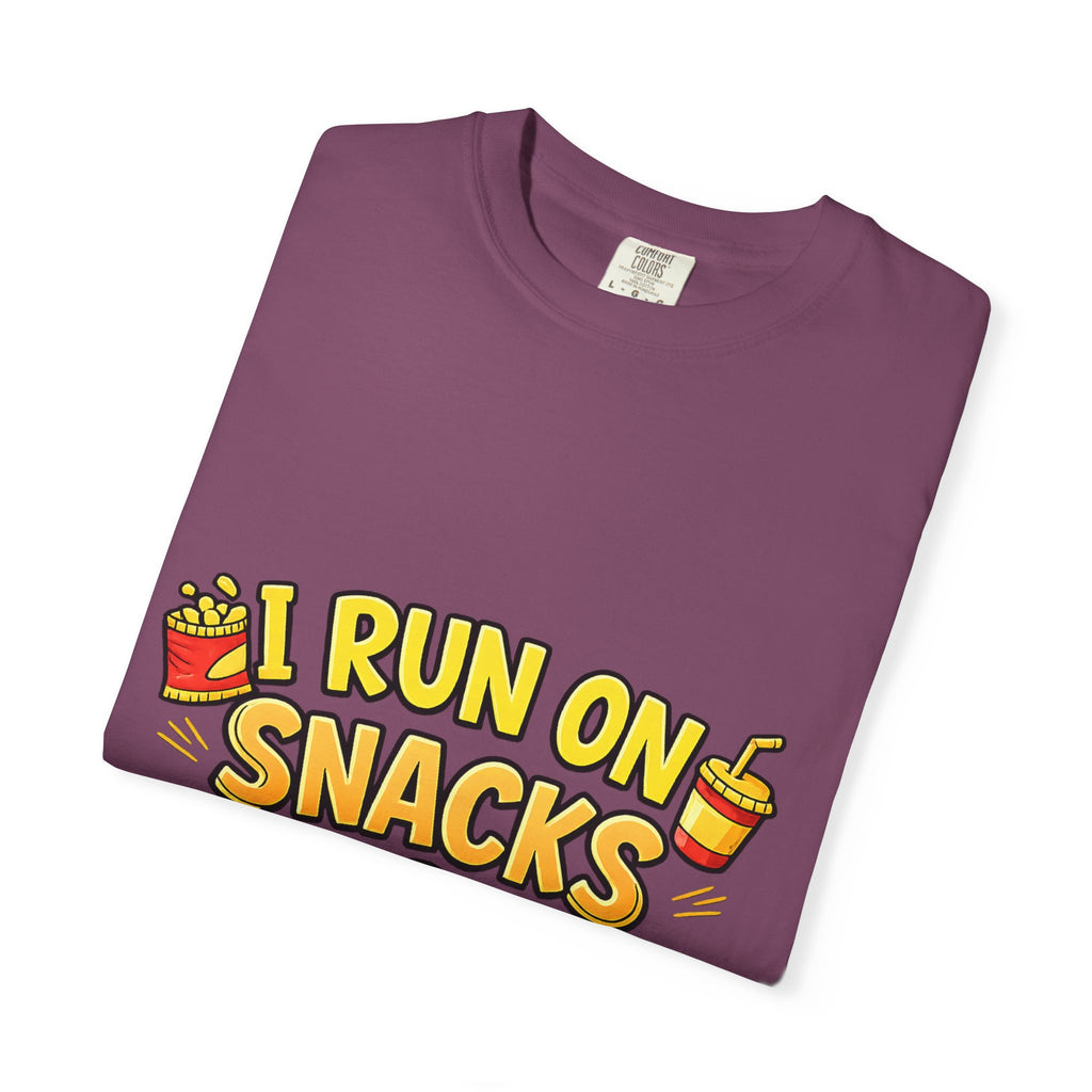 I Run on Snacks & Sarcasm T-Shirt