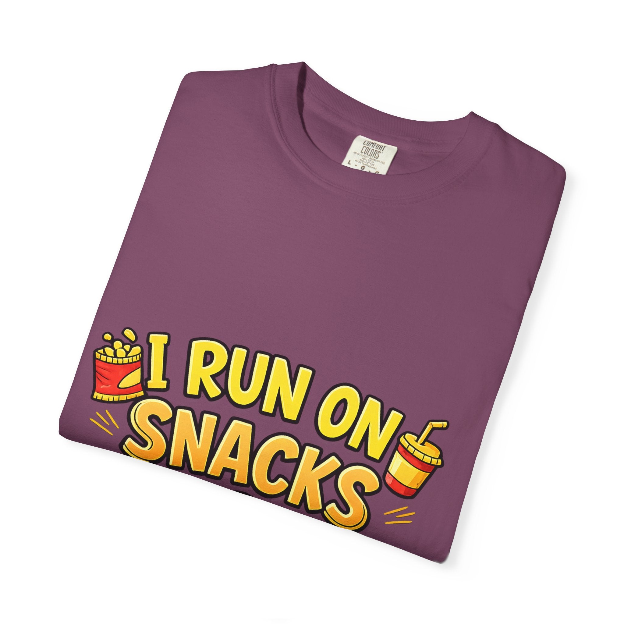I Run on Snacks & Sarcasm T-Shirt