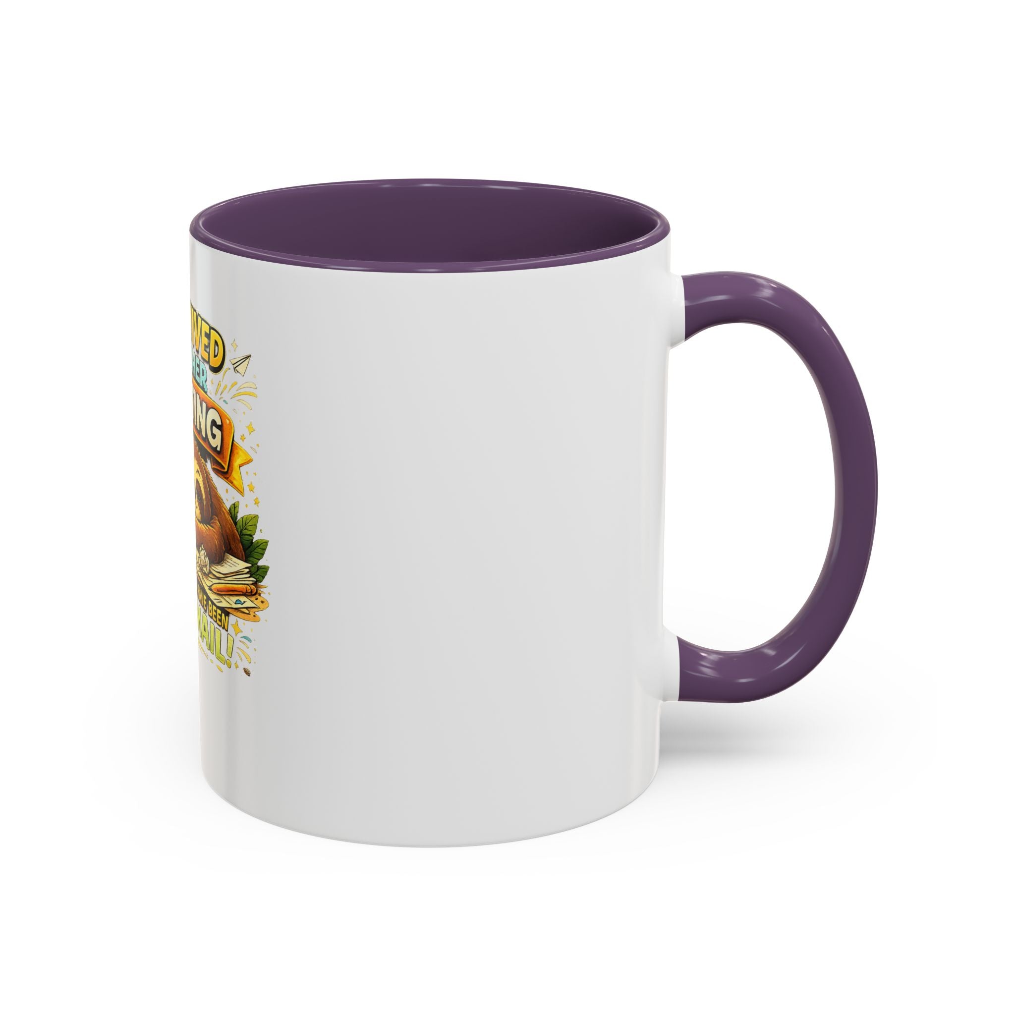 I Survived Another Meeting Coffee Mug — Funny Sloth Work Humor Mug (11/15oz)