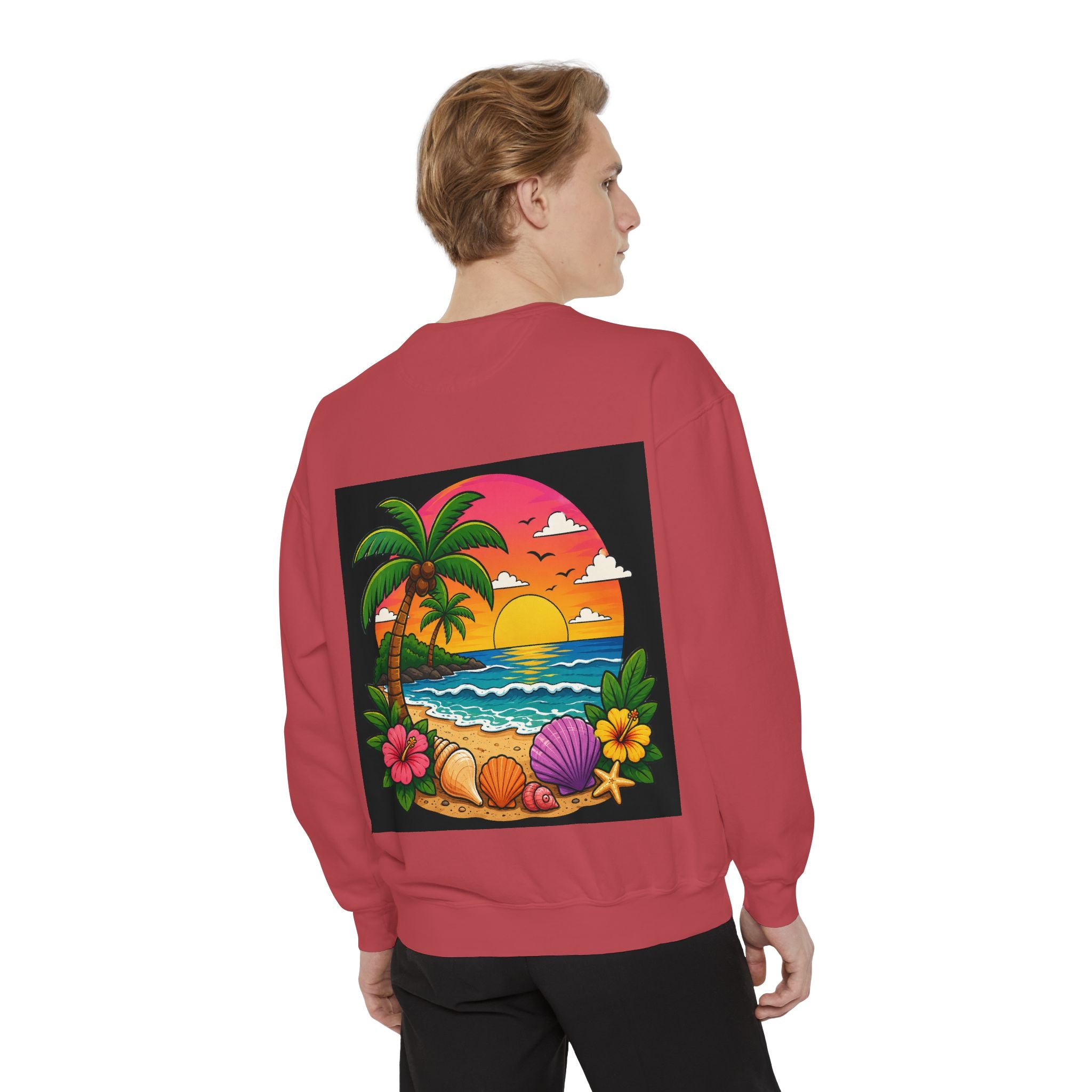 Vacation Vibes Sweatshirt — "Work Can Wait, Vacation Can't" Beach Resort Pullover
