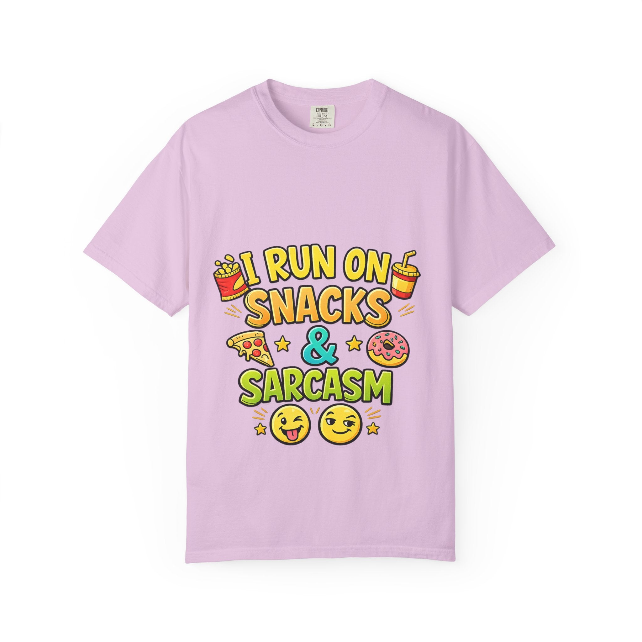 I Run on Snacks & Sarcasm T-Shirt