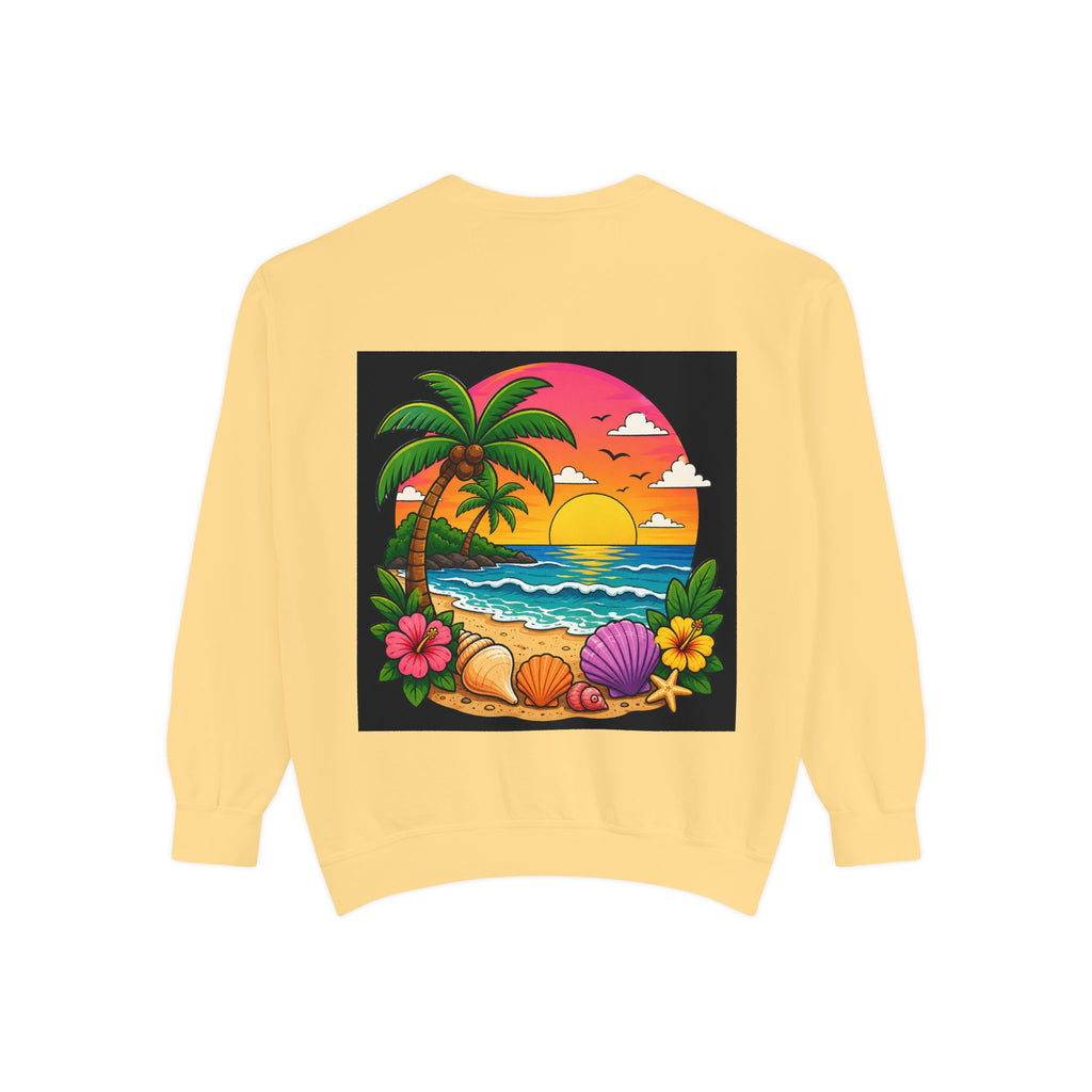 Vacation Vibes Sweatshirt — "Work Can Wait, Vacation Can't" Beach Resort Pullover
