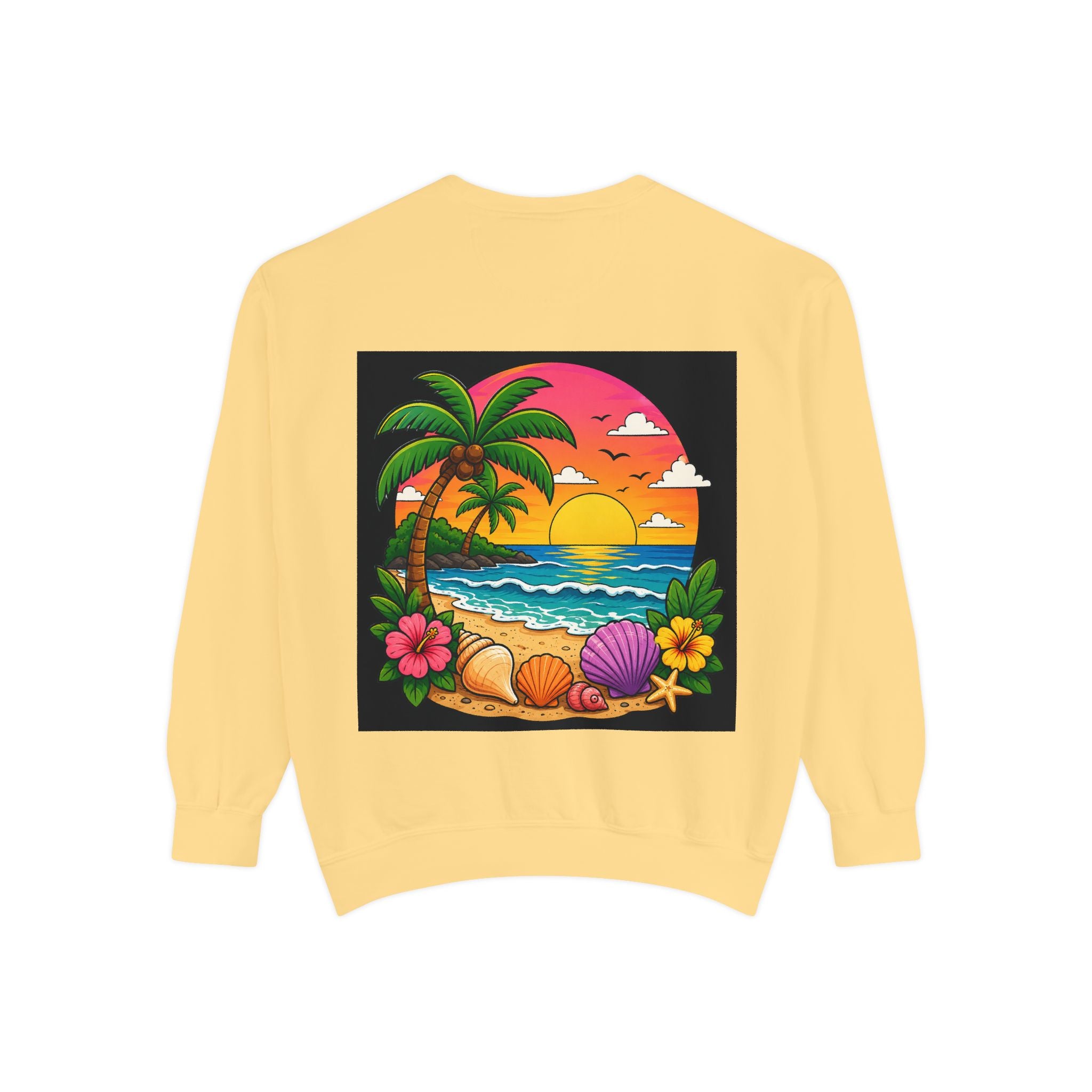 Vacation Vibes Sweatshirt — "Work Can Wait, Vacation Can't" Beach Resort Pullover