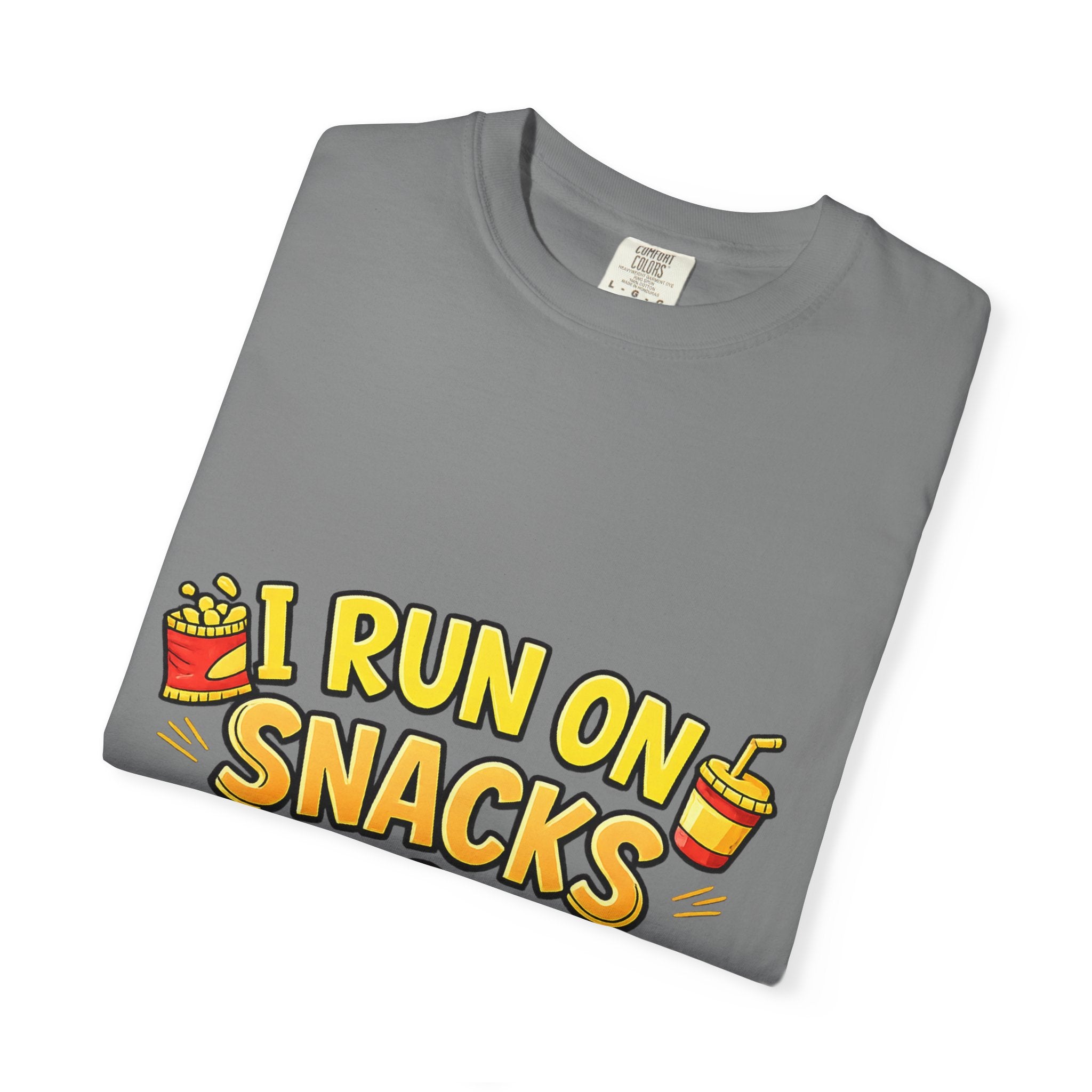 I Run on Snacks & Sarcasm T-Shirt