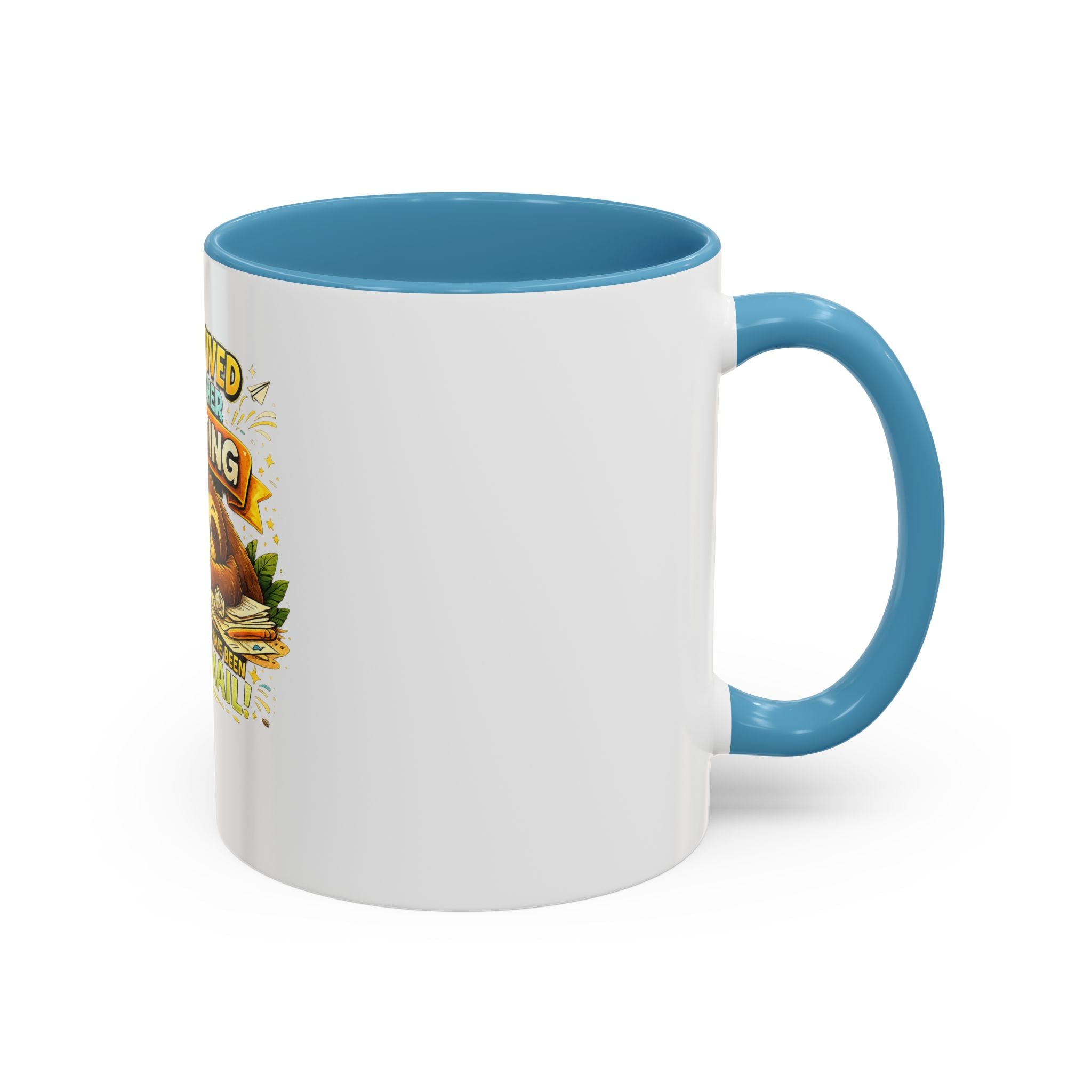 I Survived Another Meeting Coffee Mug — Funny Sloth Work Humor Mug (11/15oz)