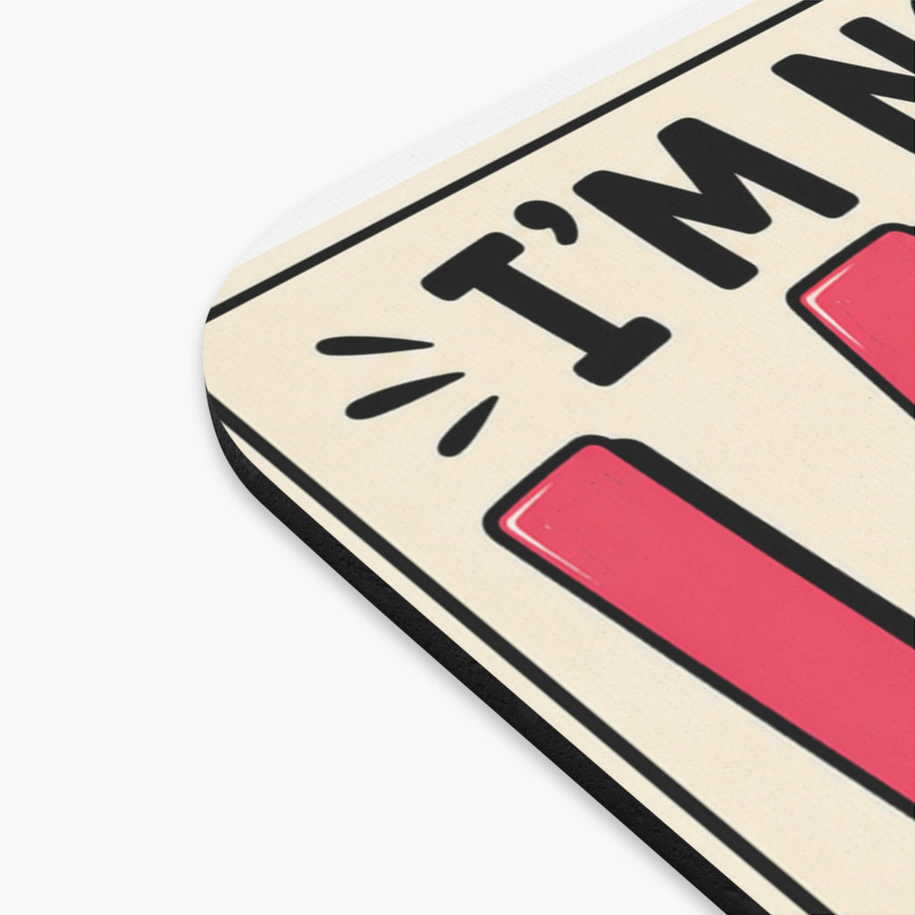 Funny Cat Mouse Pad – “I’m Not Lazy I Just Don’t Like Working” Office Desk Mat