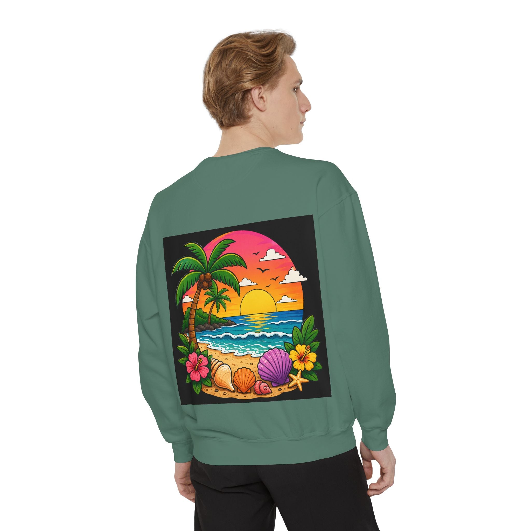 Vacation Vibes Sweatshirt — "Work Can Wait, Vacation Can't" Beach Resort Pullover