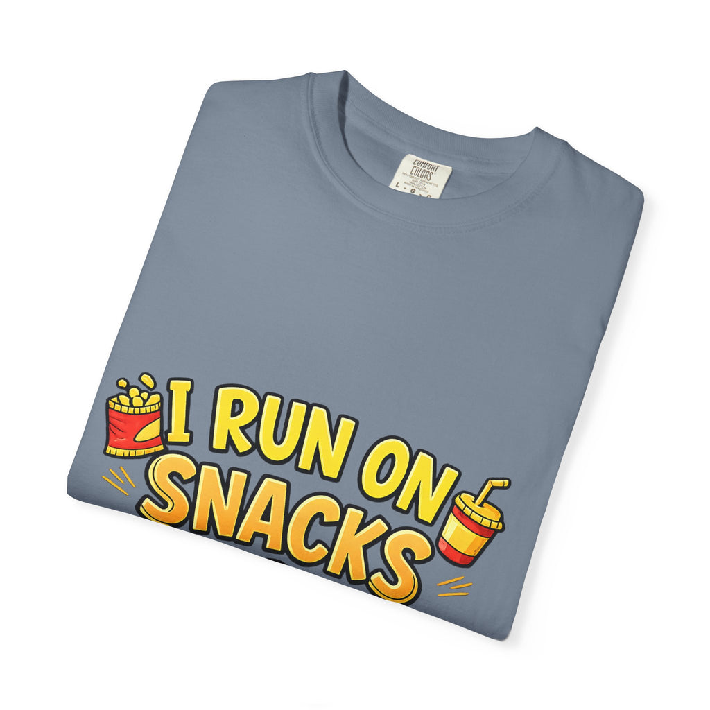 I Run on Snacks & Sarcasm T-Shirt