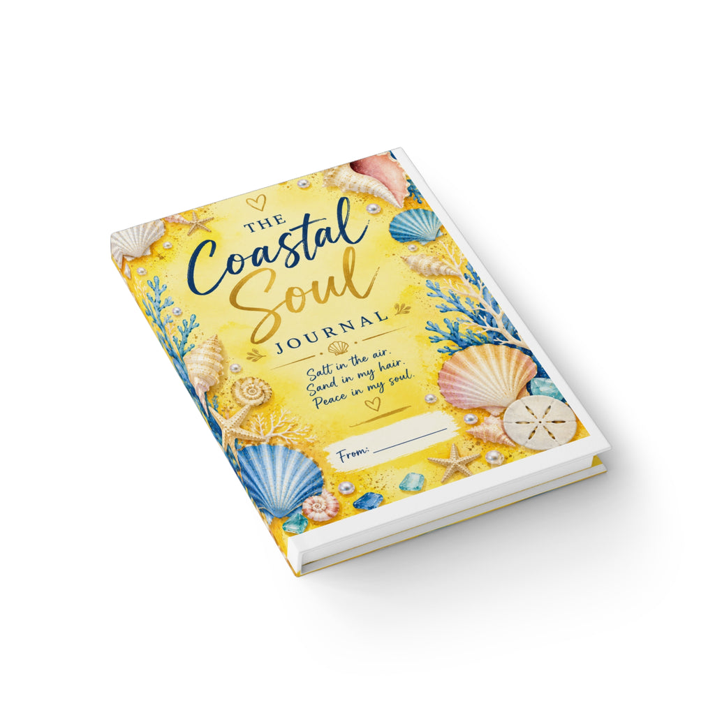 Coastal Soul Journal – Beach-Themed Ruled Notebook for Gratitude & Reflection