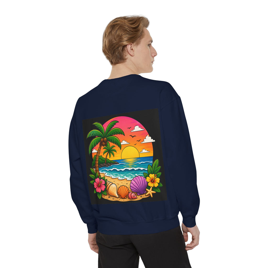 Vacation Vibes Sweatshirt — "Work Can Wait, Vacation Can't" Beach Resort Pullover