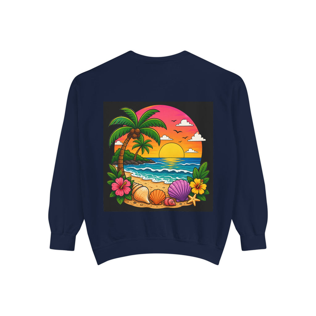 Vacation Vibes Sweatshirt — "Work Can Wait, Vacation Can't" Beach Resort Pullover
