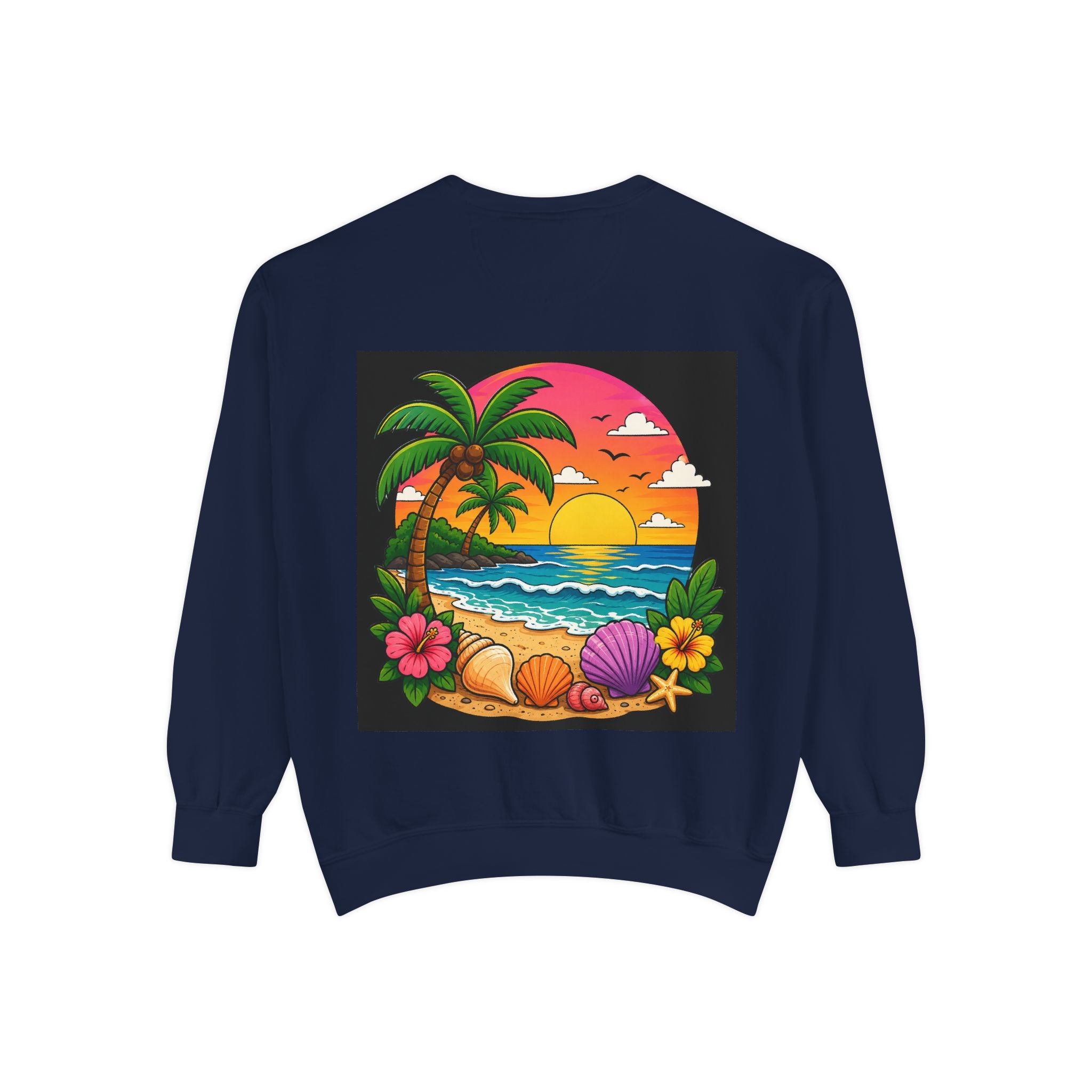 Vacation Vibes Sweatshirt — "Work Can Wait, Vacation Can't" Beach Resort Pullover