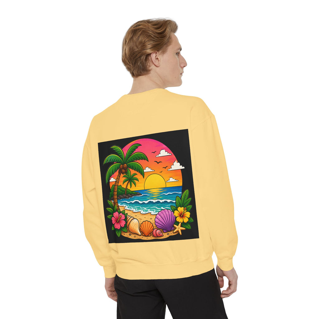 Vacation Vibes Sweatshirt — "Work Can Wait, Vacation Can't" Beach Resort Pullover