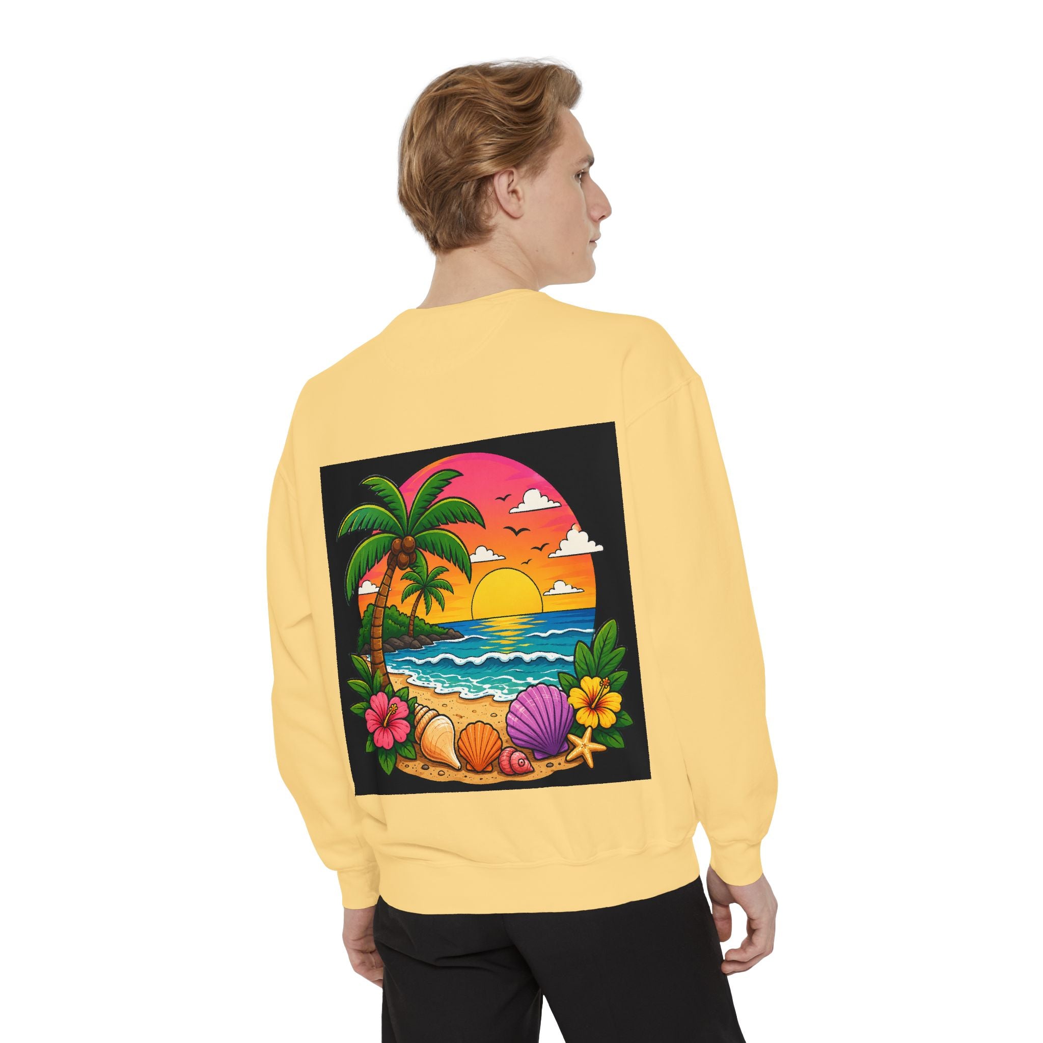 Vacation Vibes Sweatshirt — "Work Can Wait, Vacation Can't" Beach Resort Pullover