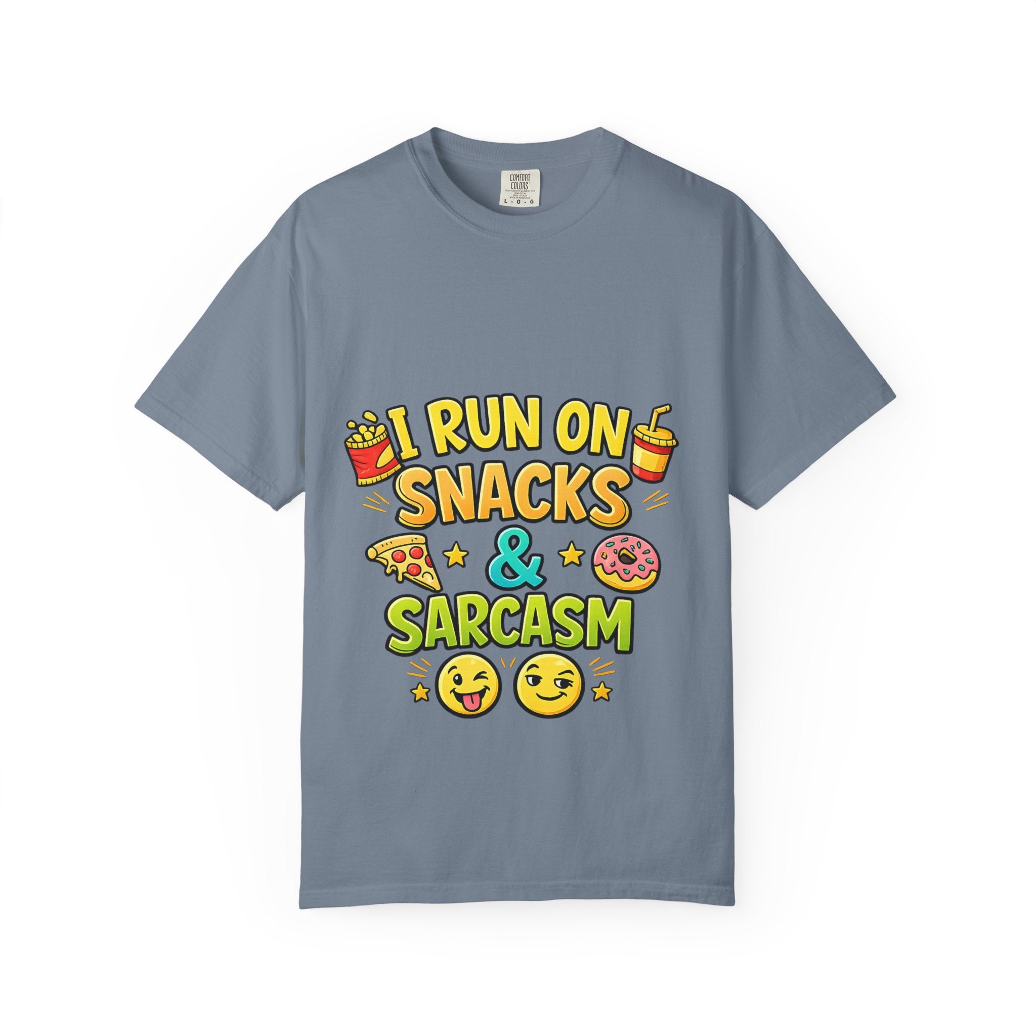 I Run on Snacks & Sarcasm T-Shirt