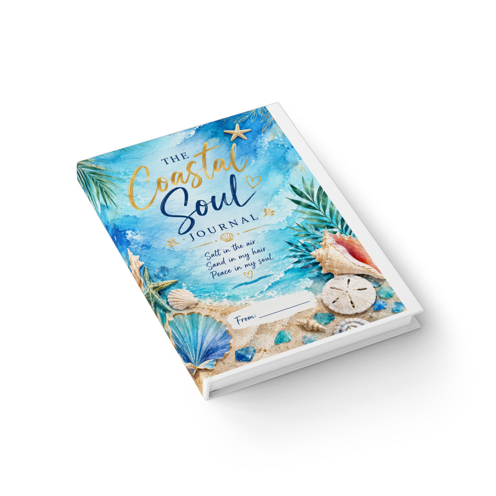 Coastal Soul Journal — Seashell Beach Notebook for Mindfulness & Travel