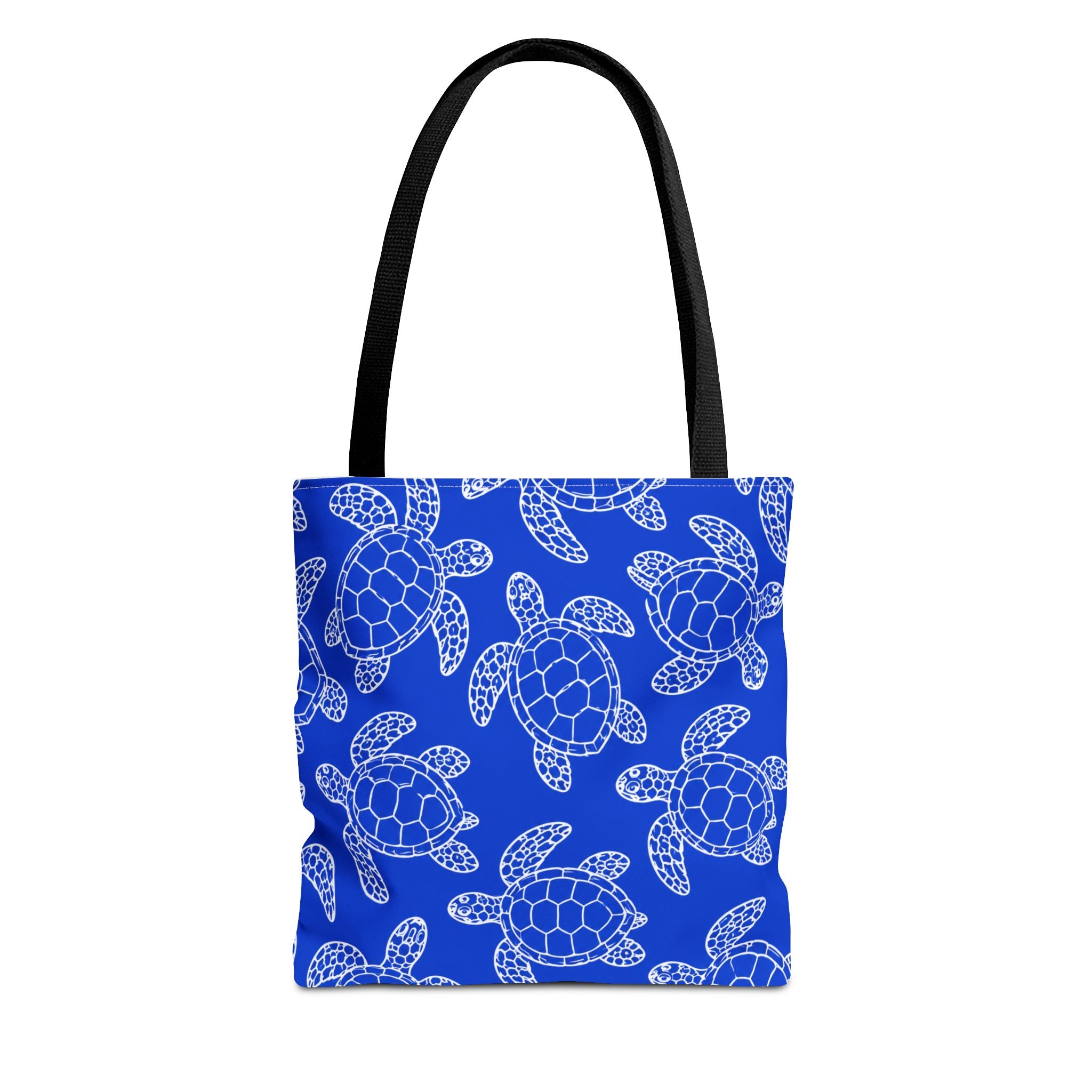 Sea Turtle Pattern Tote Bag — Blue Ocean Reusable Beach Bag