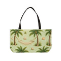 Tropical Palm Weekender Tote Bag — Hammock & Seashell Beach Print