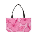 Pink Hibiscus Weekender Tote Bag — Floral Beach & Travel Carryall