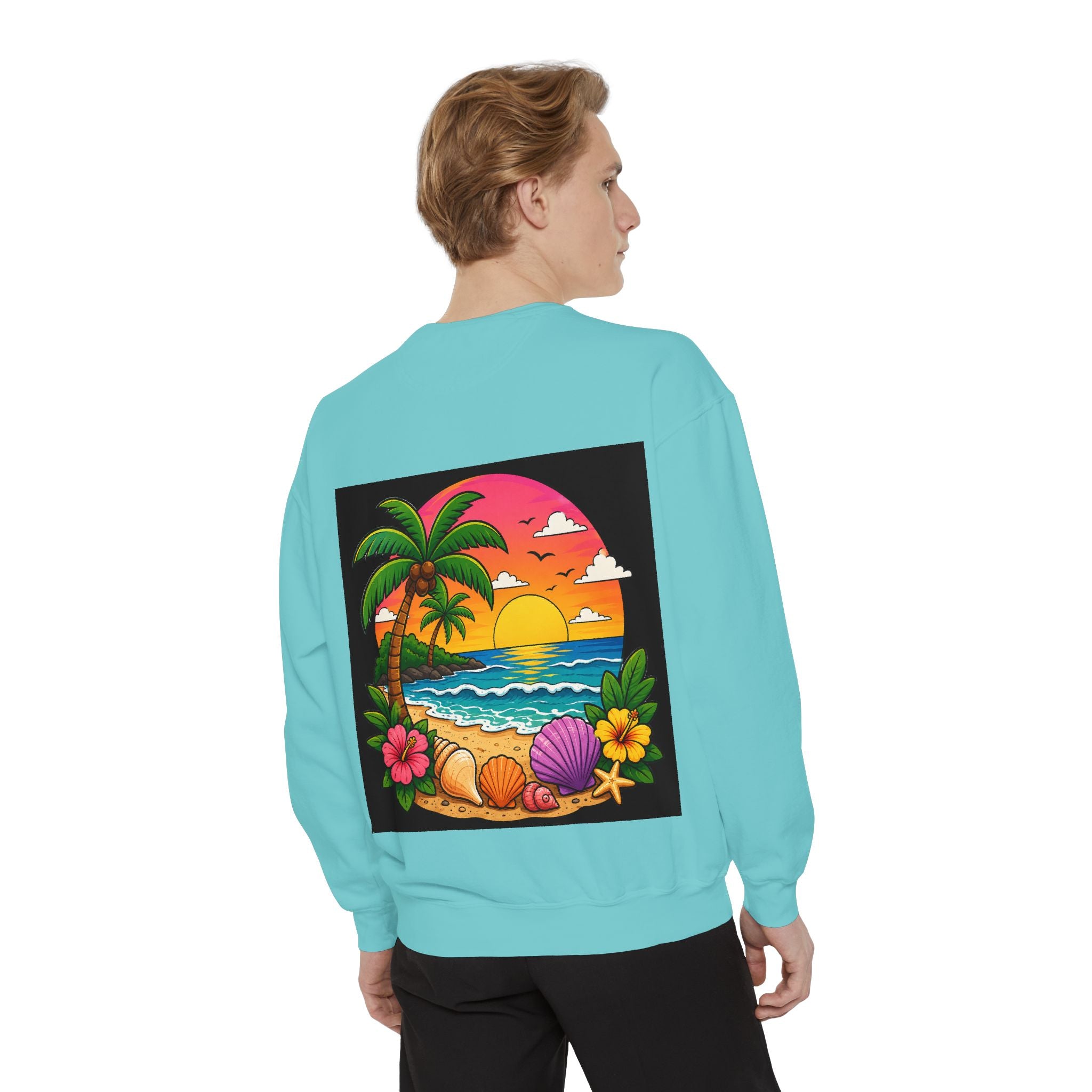 Vacation Vibes Sweatshirt — "Work Can Wait, Vacation Can't" Beach Resort Pullover