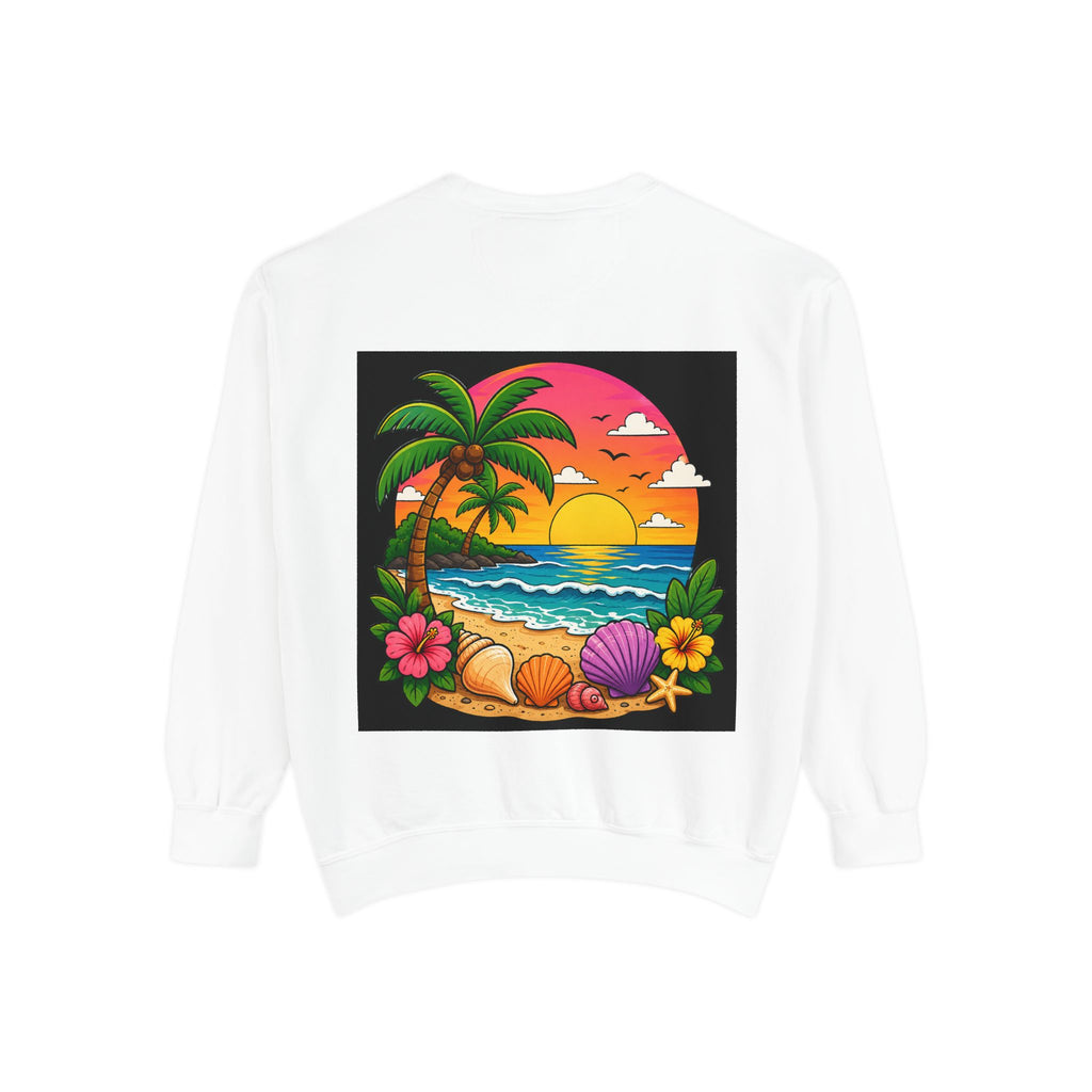 Vacation Vibes Sweatshirt — "Work Can Wait, Vacation Can't" Beach Resort Pullover