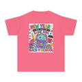 Youth Graphic Tee — "New Year, New Chapter, Same Girl" Back-to-School Cute Rainbow Design
