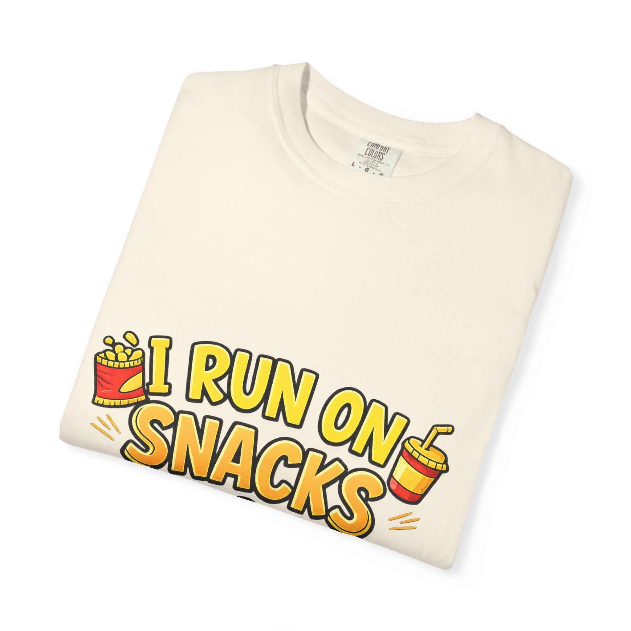 I Run on Snacks & Sarcasm T-Shirt