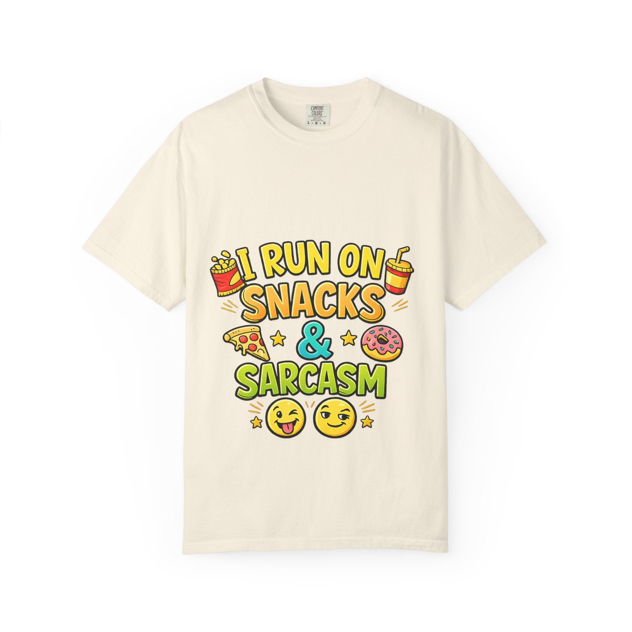 I Run on Snacks & Sarcasm T-Shirt