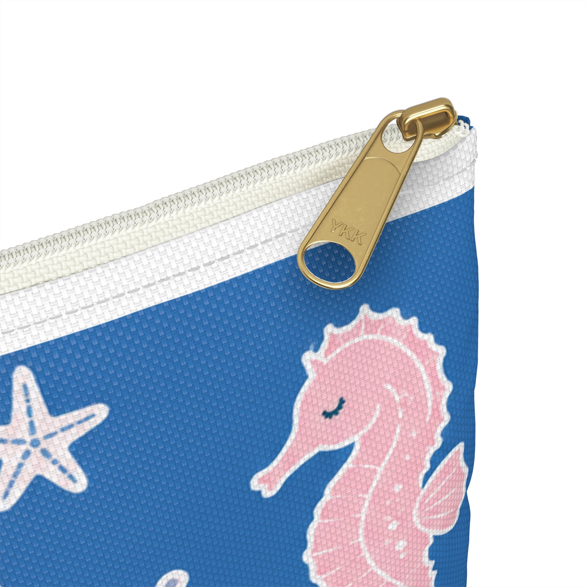Seahorse Beach Accessory Pouch – Coconut Cove Cosmetic & Travel Zip Bag