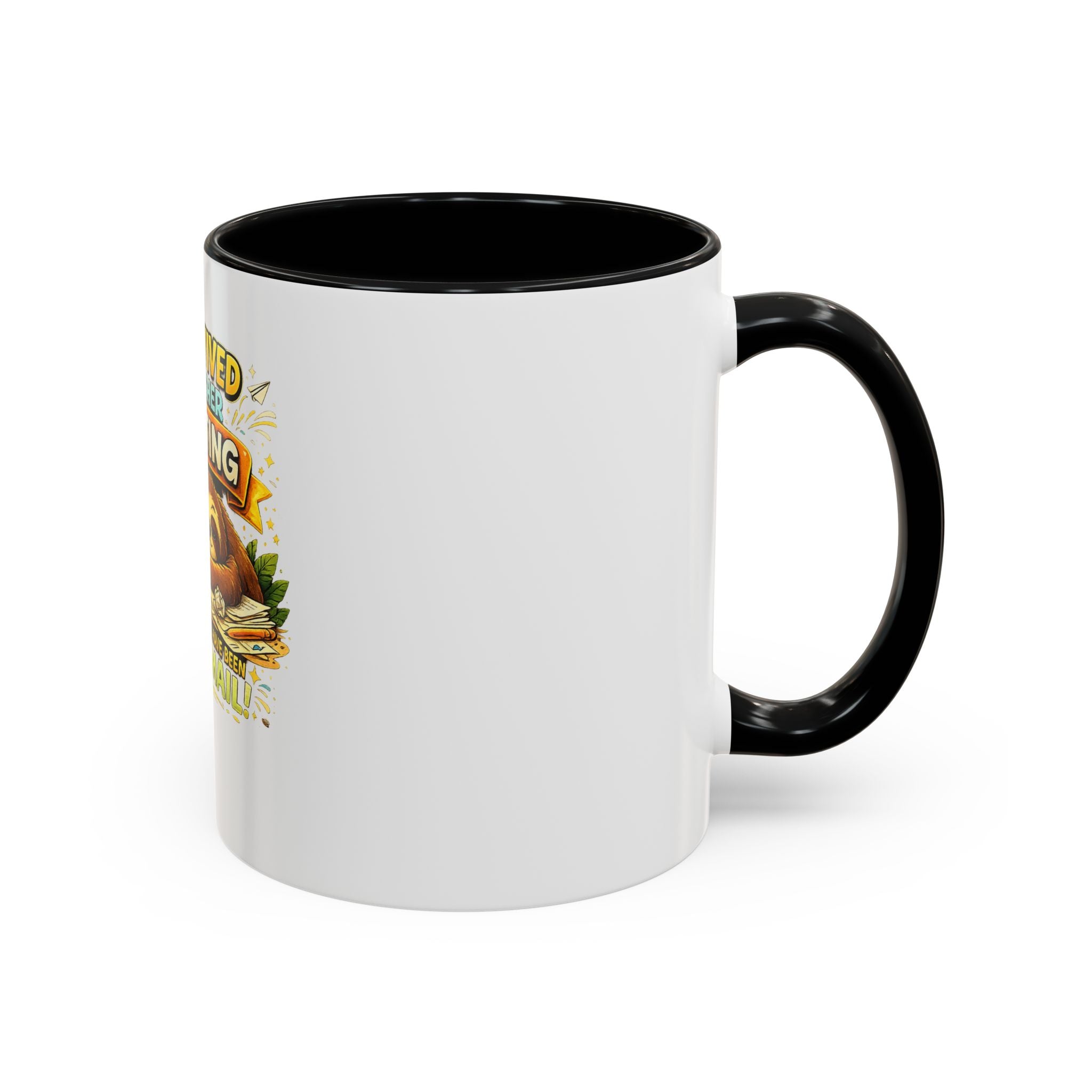 I Survived Another Meeting Coffee Mug — Funny Sloth Work Humor Mug (11/15oz)