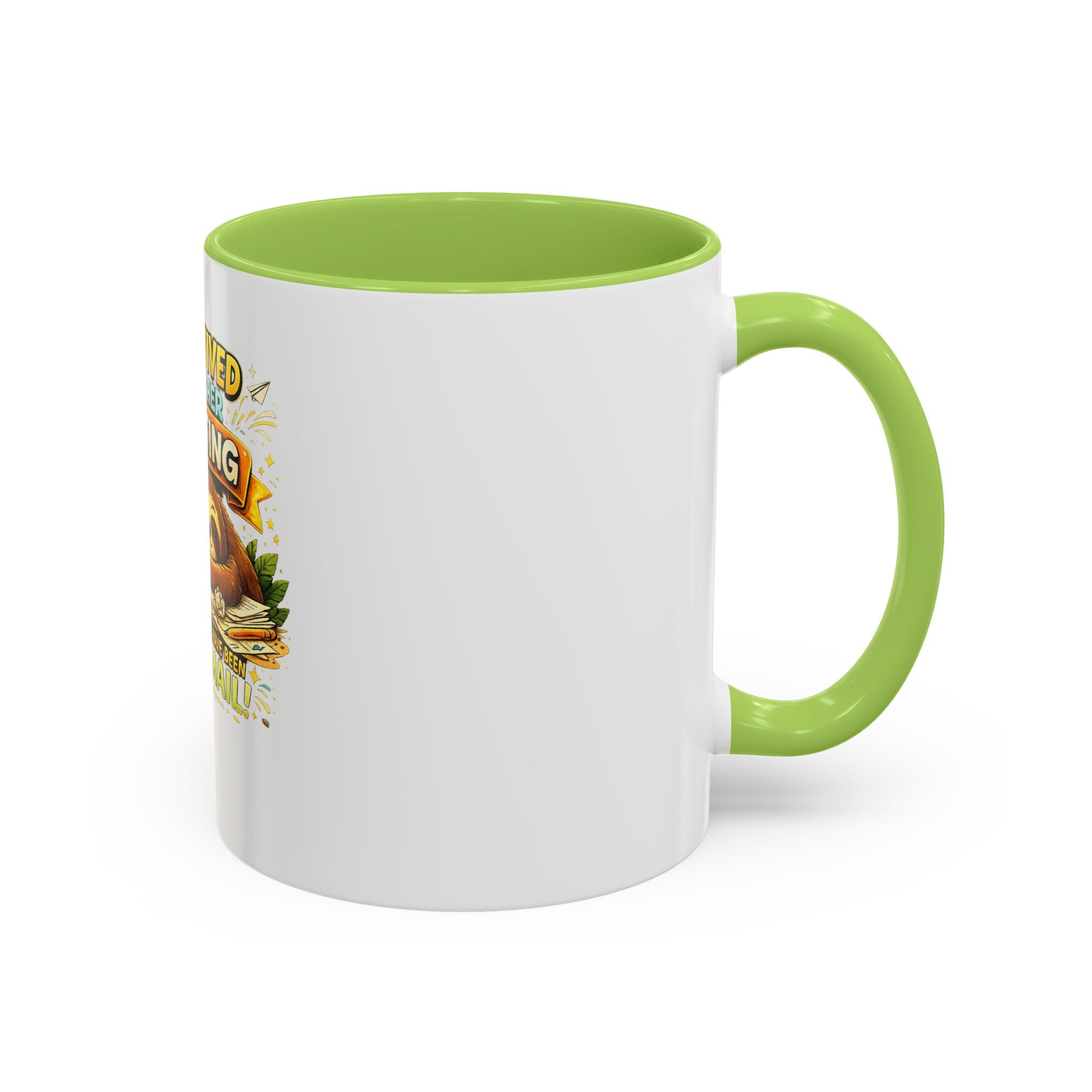 I Survived Another Meeting Coffee Mug — Funny Sloth Work Humor Mug (11/15oz)