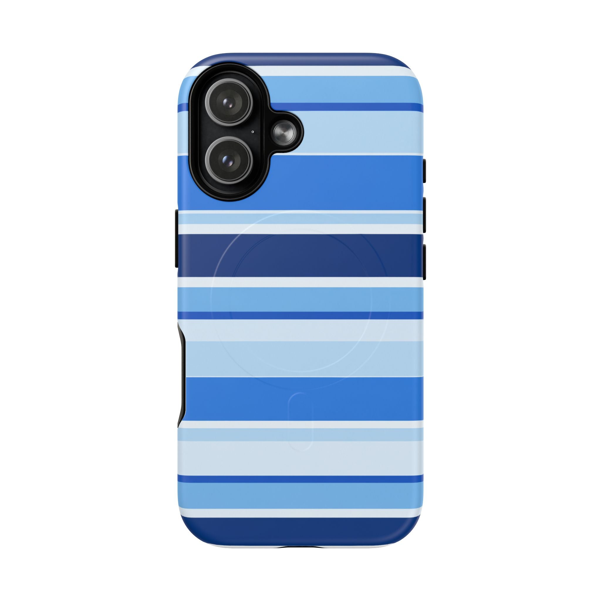 Blue Striped Tough Magnetic Phone Case