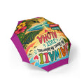 Hawaii Tropical Foldable Umbrella — 'Hawaii Just Aloha' Beach Rain Sun Parasol