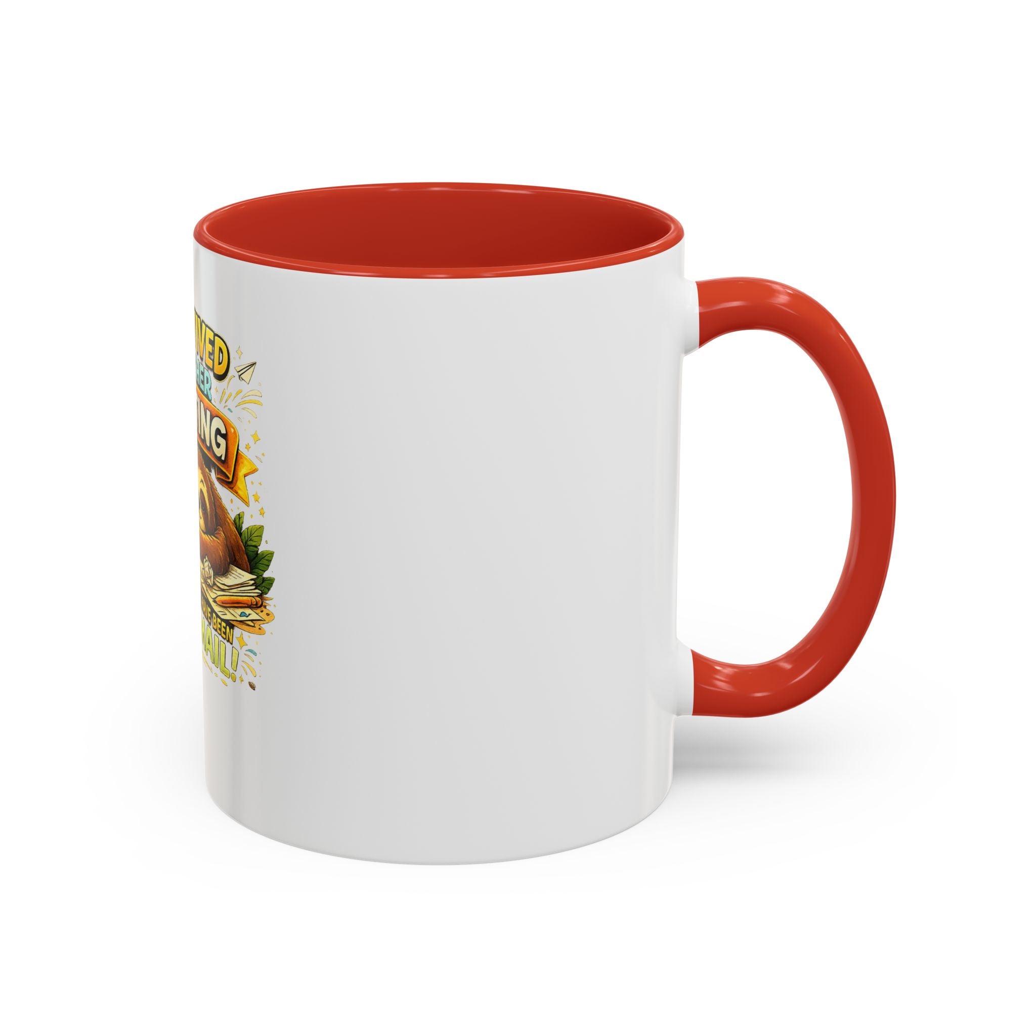 I Survived Another Meeting Coffee Mug — Funny Sloth Work Humor Mug (11/15oz)