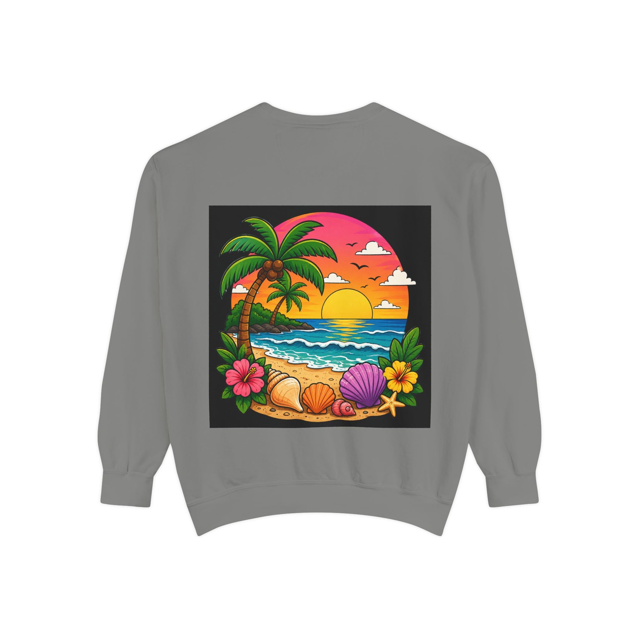 Vacation Vibes Sweatshirt — "Work Can Wait, Vacation Can't" Beach Resort Pullover