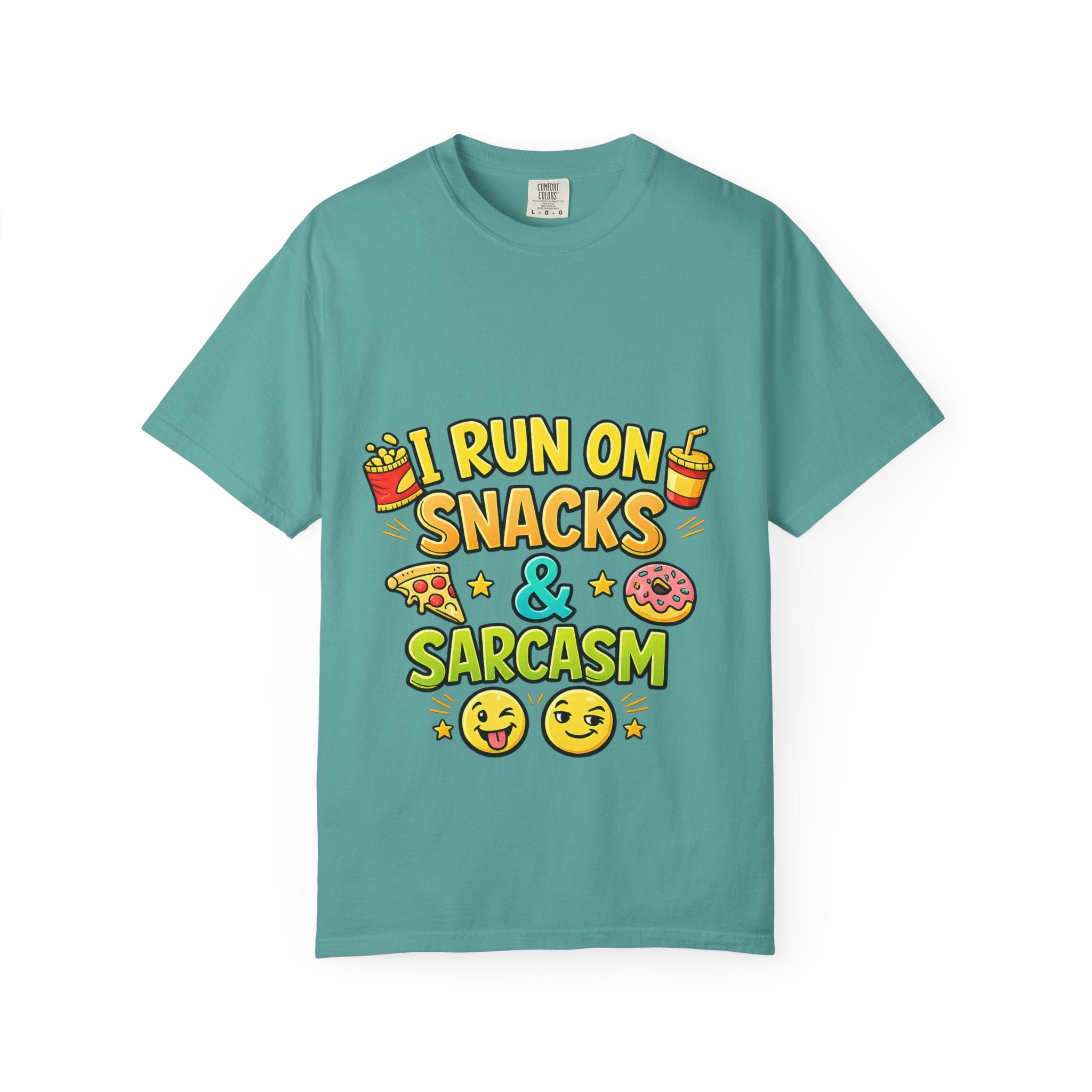 I Run on Snacks & Sarcasm T-Shirt
