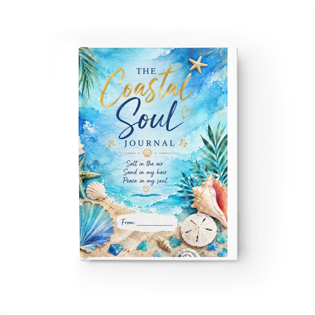 Coastal Soul Journal — Seashell Beach Notebook for Mindfulness & Travel