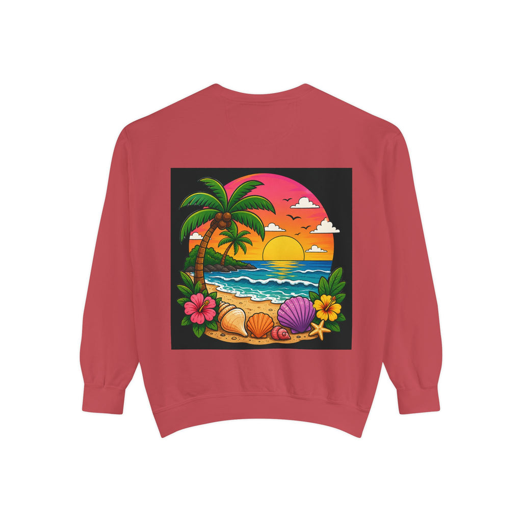 Vacation Vibes Sweatshirt — "Work Can Wait, Vacation Can't" Beach Resort Pullover