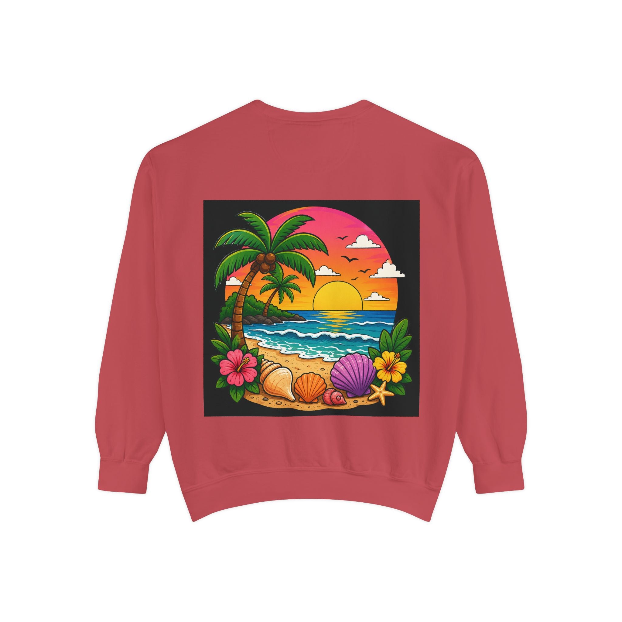 Vacation Vibes Sweatshirt — "Work Can Wait, Vacation Can't" Beach Resort Pullover