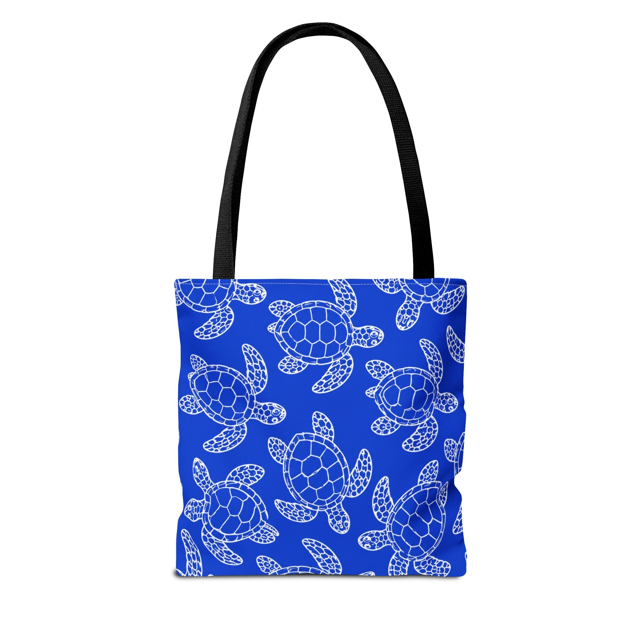 Sea Turtle Pattern Tote Bag — Blue Ocean Reusable Beach Bag